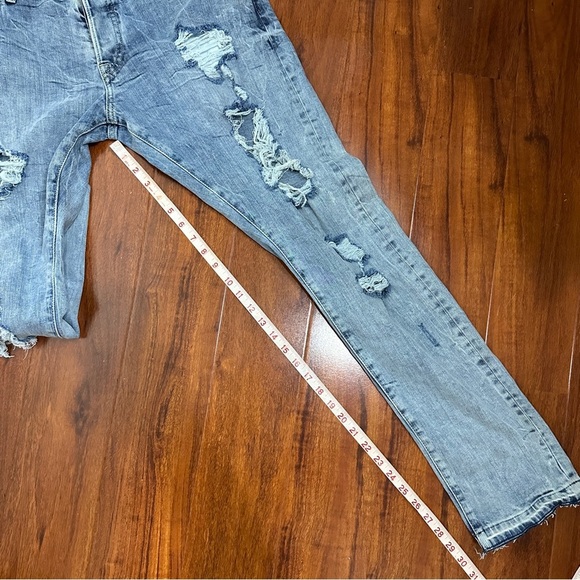 HM Coachella Denim Jeans Pants Distressed Size 36X34 - Picture 12 of 13